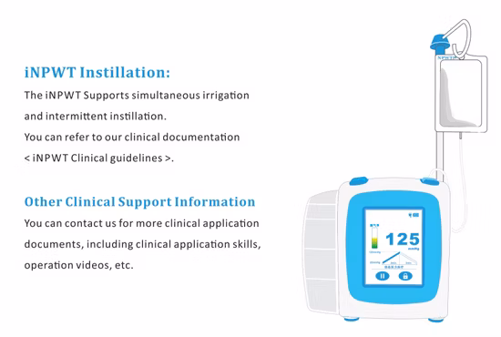 Máquina Npwt con kit de apósito Npwt Terapia de heridas con presión negativa